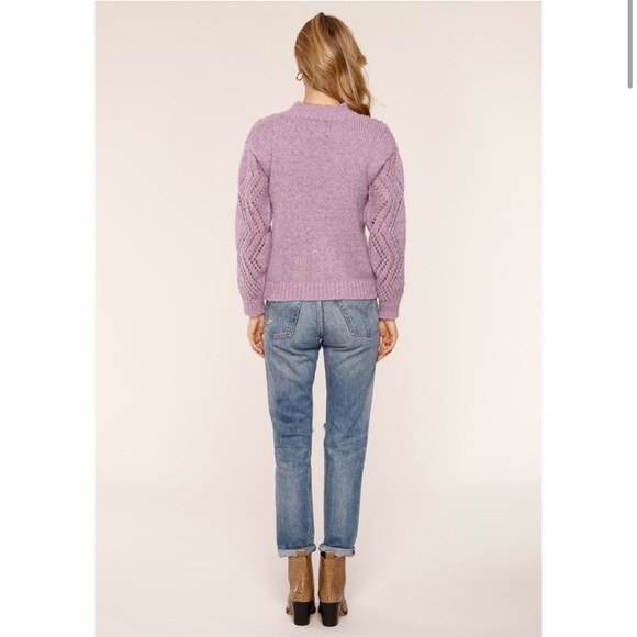 Heartloom Holden Knit Crewneck Pullover Sweater Lilac size small - Picture 2 of 11